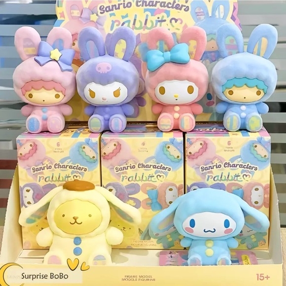 ***GWP***MINISO Sanrio Characters Fluffy Rabbit Series Blind Box - Kuromi - Picture 6 of 6